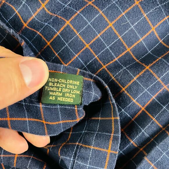 J Crew Shirt Mens Large Blue Red Plaid Long Sleeve Collared Button Up Pocket - Picture 3 of 9